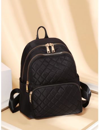Minimalist Quilted Classic Backpack