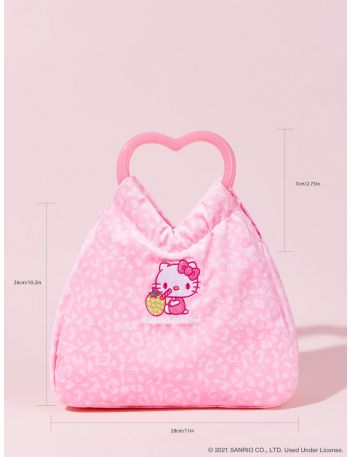 X Hello Kitty and Friends Cartoon Embroidery Design Satchel Bag