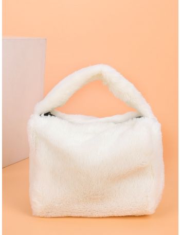 Minimalist Fluffy Satchel Bag