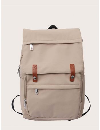 Minimalist Flap Large Capacity Backpack