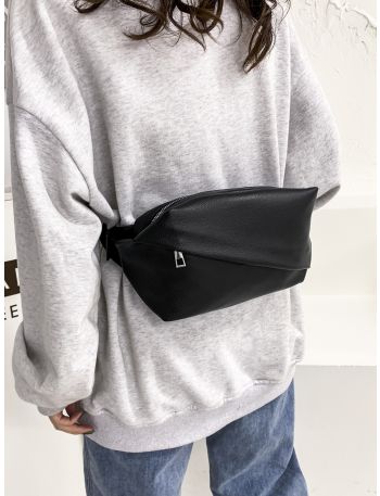 Minimalist Zipper Front Waist Bag