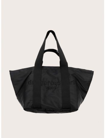 Letter Embroidery Large Capacity Tote Bag