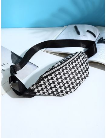 Houndstooth Pattern Fanny Pack