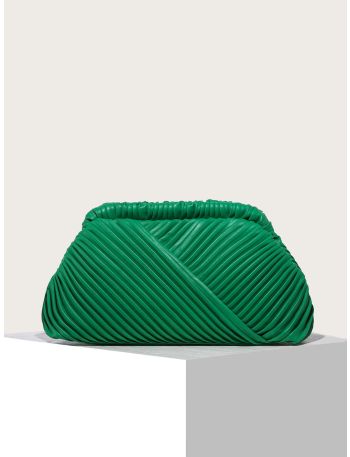 Ruched Detail Clutch Bag