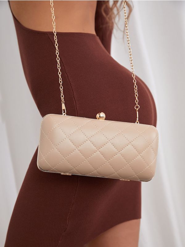 Minimalist Quilted Clutch Bag